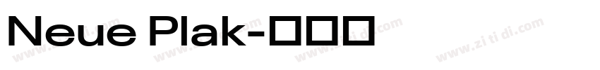 Neue Plak字体转换